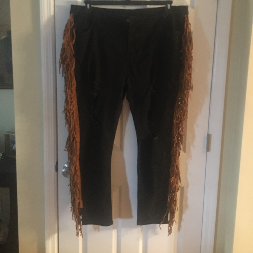 Women’s Western Distressed Straight Leg Jeans Size 2X